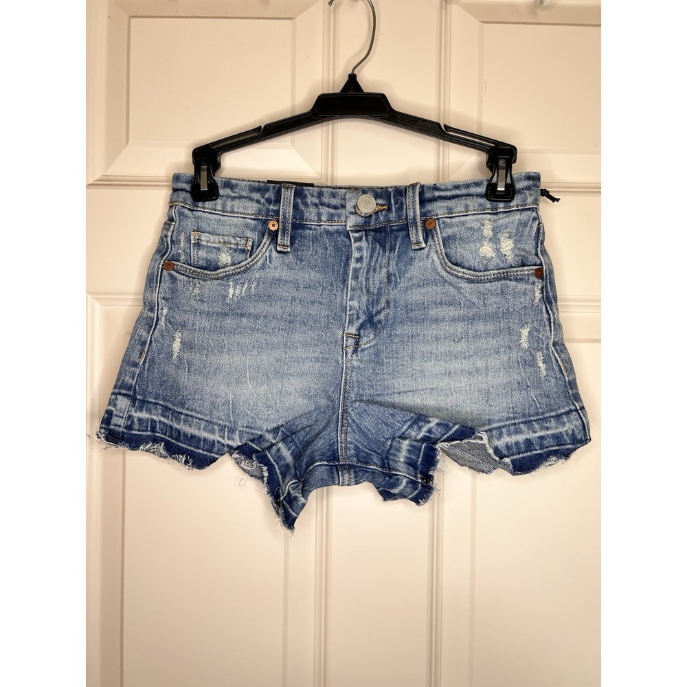 NWT BLANK NYC Shorts. Women Size 24. The Lenox High Rise Short. Fringe Hem